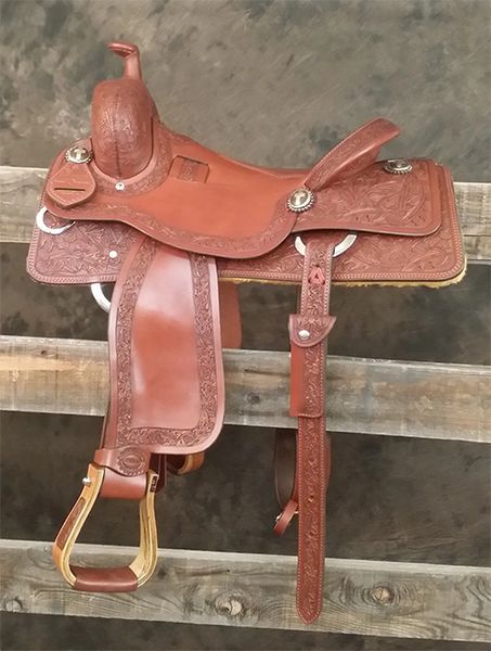 Cow Horse - 7/8 Floral Sheridan Tooling