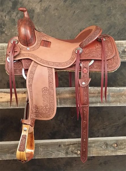 Cow Horse - 7/8 Floral Sheridan Tooling