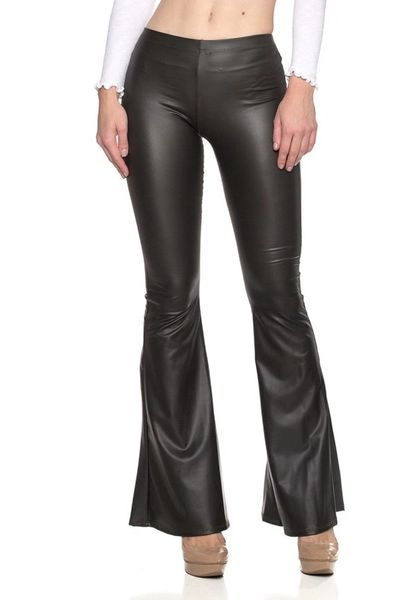 Hey Flare, Faux Leather Flared Pants | Dressing Souls