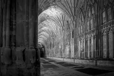 Gloucester City cathedral world famous cloisters, this was the image which won B&W photographer