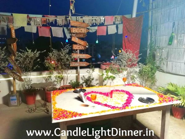 Romantic Candle Light Dinner in Jaipur | Candle Light Dinner