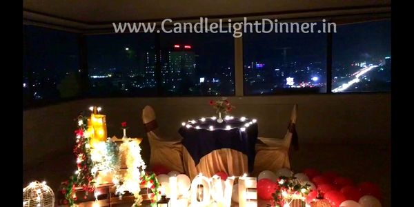 Terrace Candle Light Dinner in Ahmedabad | Candle Light Dinner