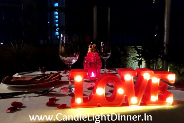 Romantic Rooftop Candle Light Dinner in Mumbai | Candle Light Dinner