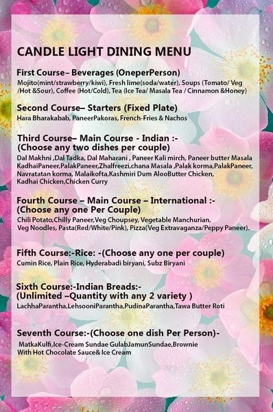 Premium Candle Light Dinner in Jaipur | Candle Light Dinner