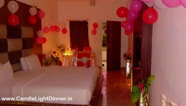 Fully Private Candle Light Dinner Inside The Room At Resort Vadodara