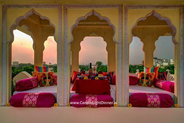 Romantic Rooftop Candle Light Dinner in Jaipur | Candle Light Dinner