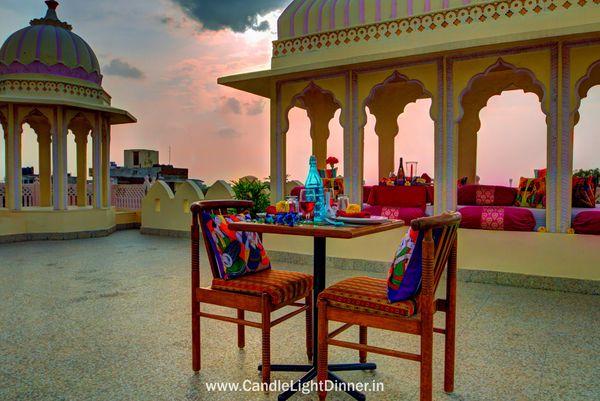 Rooftop Candle Light Dinner in Jaipur | Candle Light Dinner