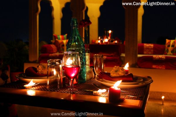 Rooftop Candle Light Dinner in Jaipur | Candle Light Dinner