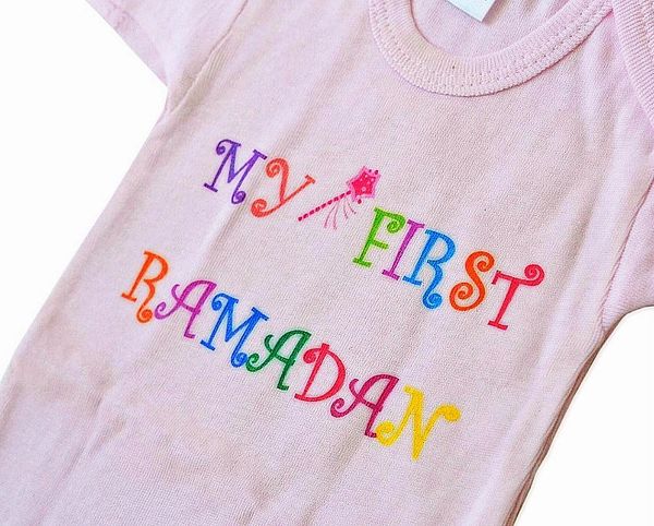 Ramadan Baby Gift "My First Ramadan" Pink Onesie Set 