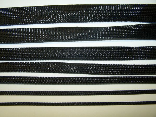 BLACK BRAIDED EXPANDABLE FLEX SLEEVE WIRING HARNESS LOOM ... wire harness cover m3 