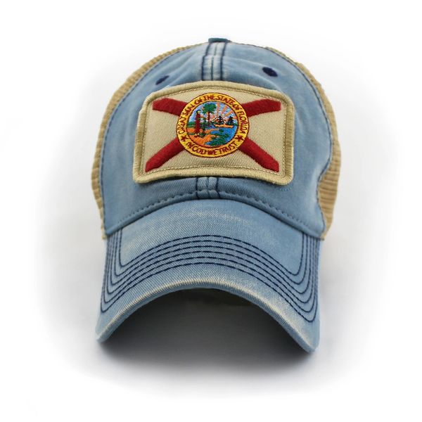 Florida State Flag Hat, Americana Blue | S.L. Revival Co - Americana Clothing/State Flag Hats 