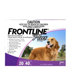 Frontline Plus 20 - 40kg For Dogs