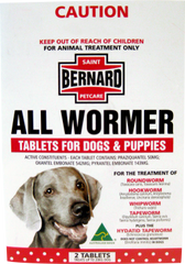 SBPC All Wormer for Dogs & Pups 2 tablets