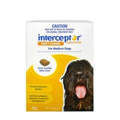 Interceptor Spectrum Yellow For Dogs 11-22kg