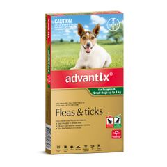 Advantix Up To 4kg For Dogs & Puppies 6 pack