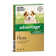 Advantage Up To 4kg For Dogs and Puppies