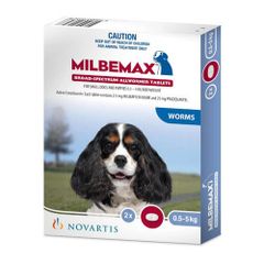 Milbemax Allwormer Under 5kg For Dogs and Puppies