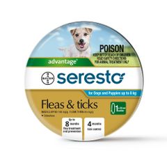 Advantage Seresto Dog & Puppy under 8kg Flea and Tick Collar