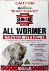 SBPC All Wormer for Dogs & Pups 6 tablets