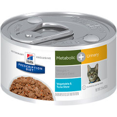 Hills PD Metabolic & Urinary Vegetable and Tuna Stew for Cats 82g x 24 Cans