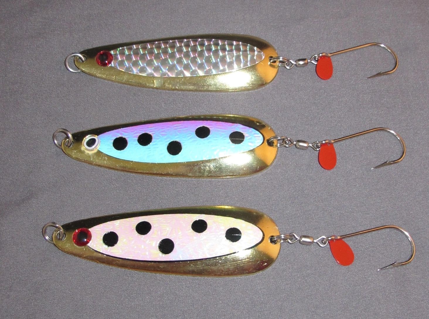 Brass Series Trolling/Casting Spoons "New" Ken's Custom Tackle Co.