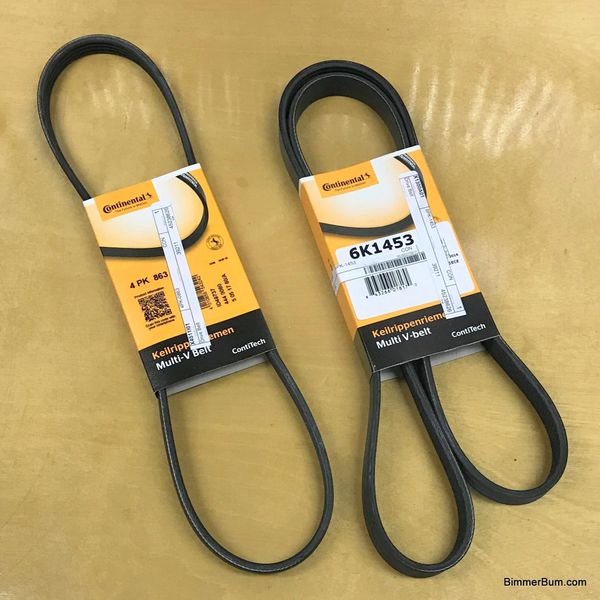 Contitech Drive Belt Set BMW E85 Z4 2.5i 3.0i M54 6PK1453 4PK863