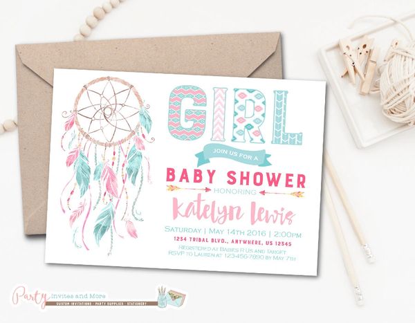 Tribal Baby Shower Invitation Aztec Baby Shower Invitation Party