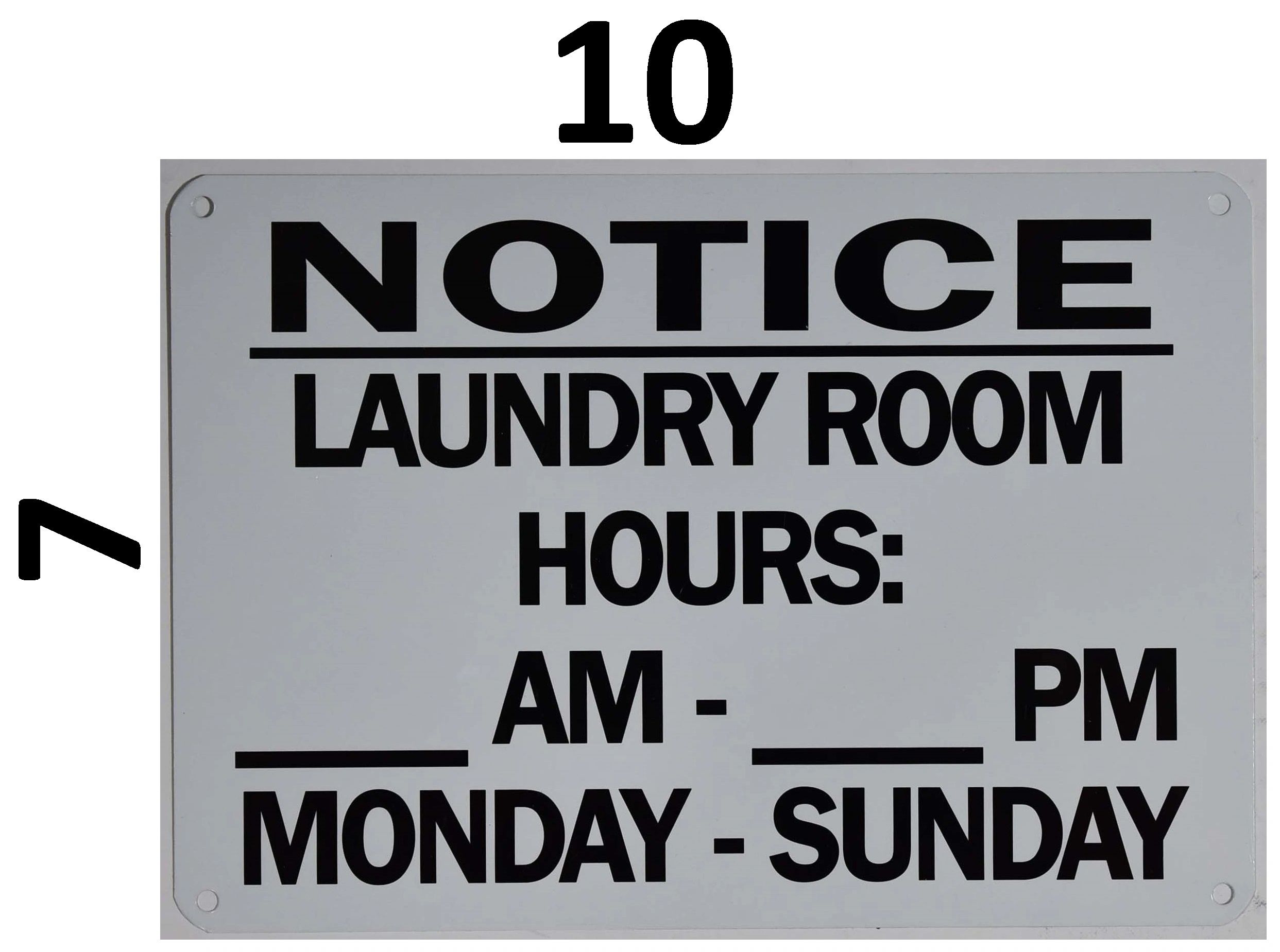 HPD SIGNS: LAUNDRY ROOM BUSINESS HOURS SIGN (ALUMINUM HPD SIGNS) | HPD ...