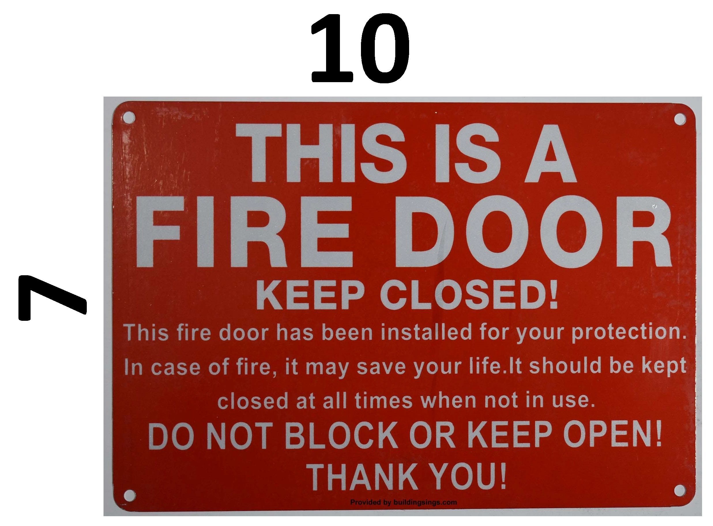 Door Signs to Display 8-1/2 x 11 Safety Signage