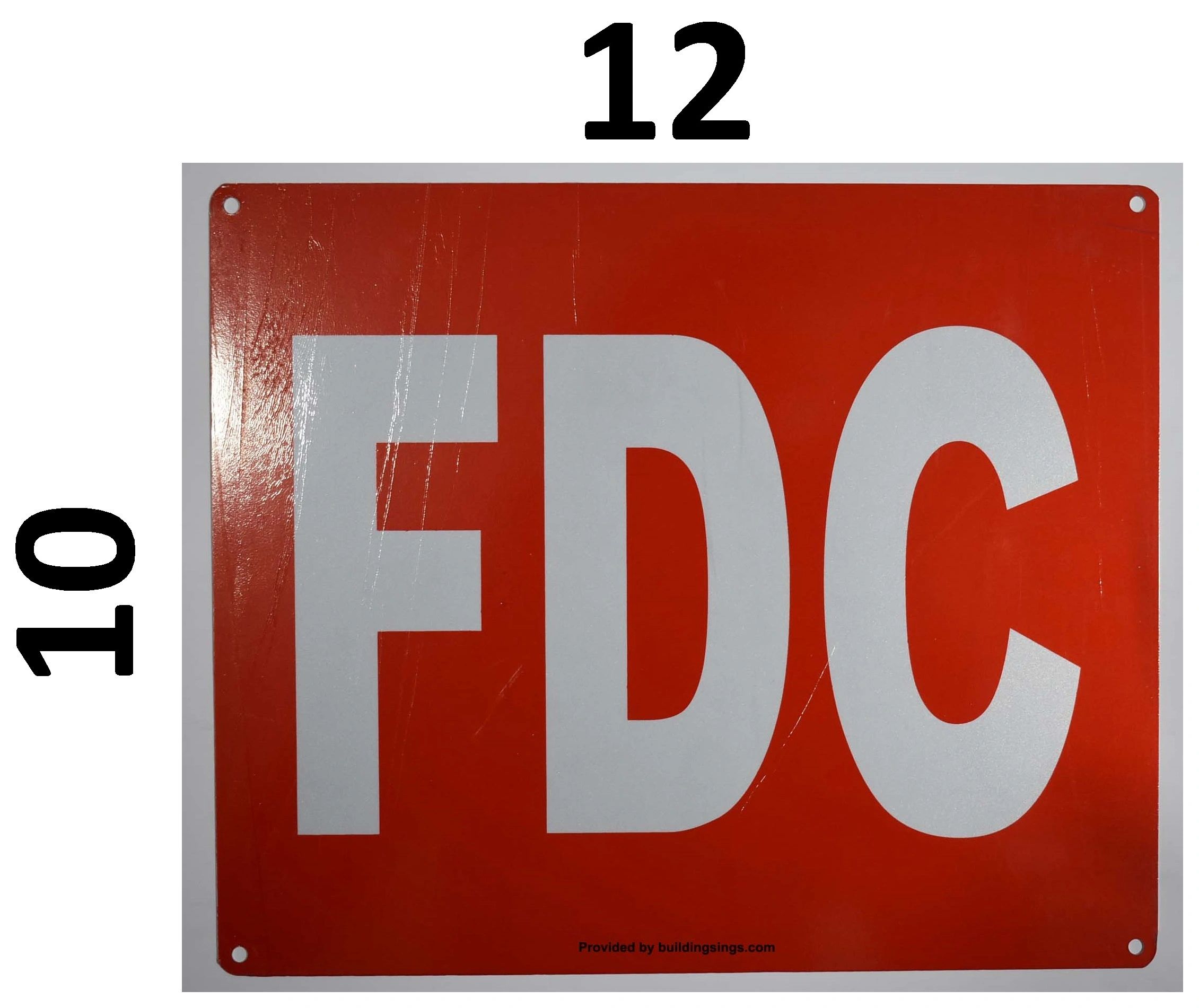 Aluminum Hpd Signfire Fire Department Connection Sign Fdc Sign Dob Signs Nyc Your Official 2892