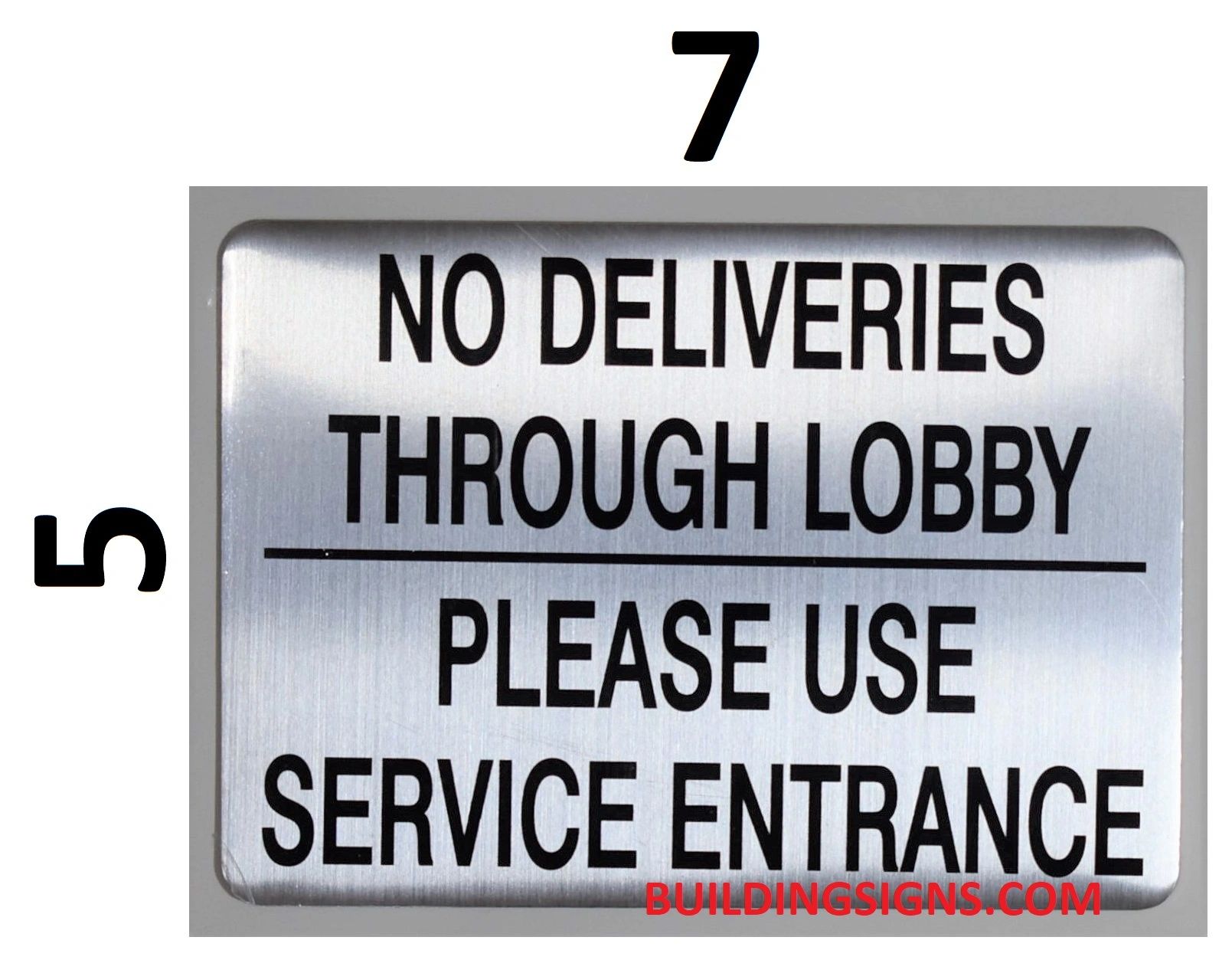Attention No Deliveries Accepted At This Door Sign – Signs by SalaGraphics