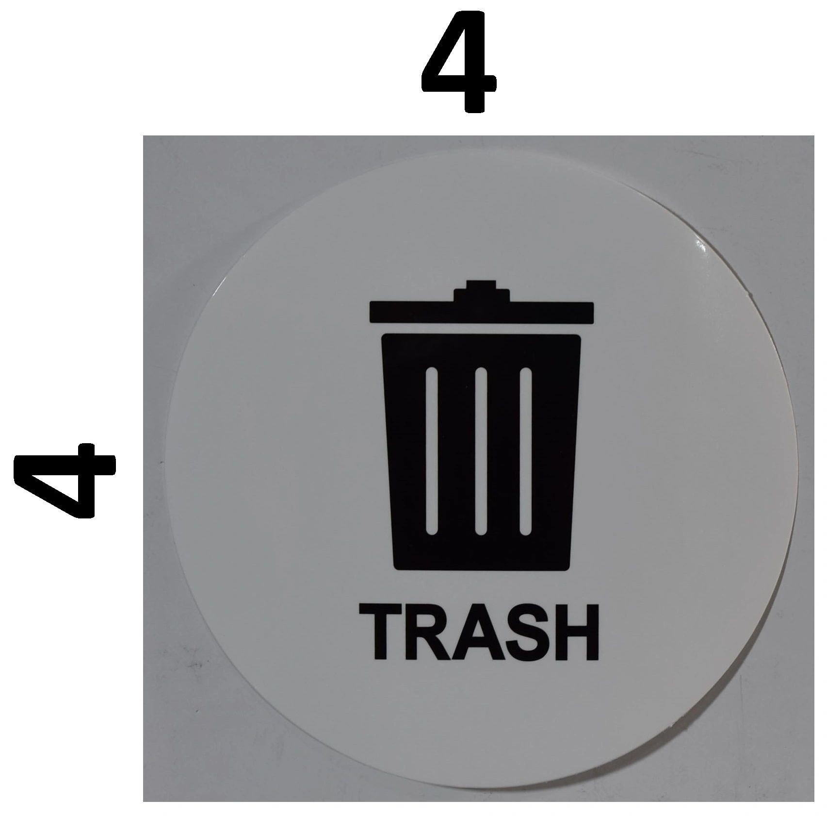 trash sign printable