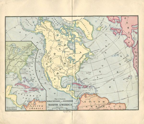 1890 Maps from A Brief History of the United States Uncanny Artist