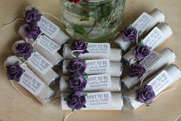 Unique Wedding Favors Purple Wedding Favors Mint To Be Mints