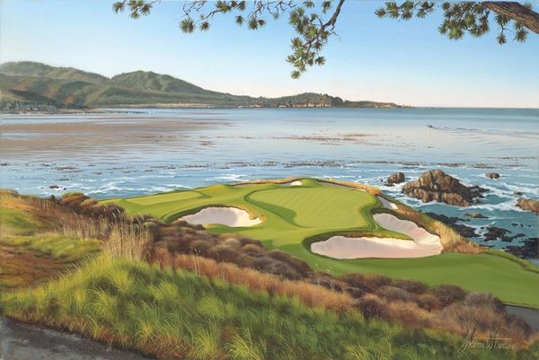 Pebble Beach 7th Hole Limited Edition Baxter Art Llc