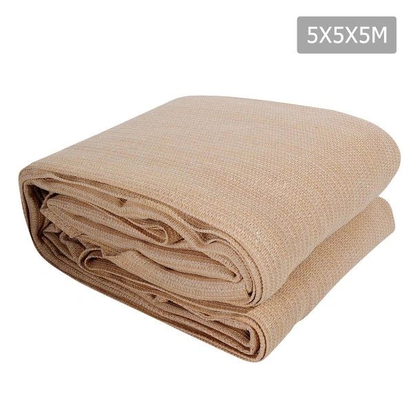 Heavy Duty 280GSM Shade Sail Canopy 5 x 5 x 5M Sand