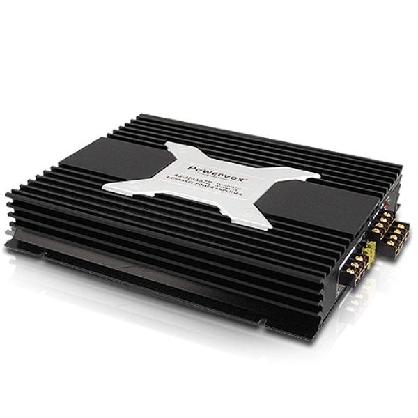 New PowerVox 5600 Watt 4 Channel Car Amplifier Black