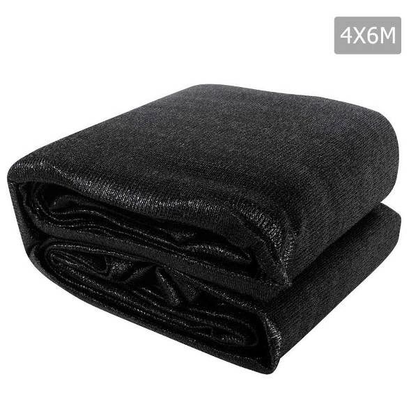 Heavy Duty 280GSM Shade Sail Canopy 4 x 6 M Black