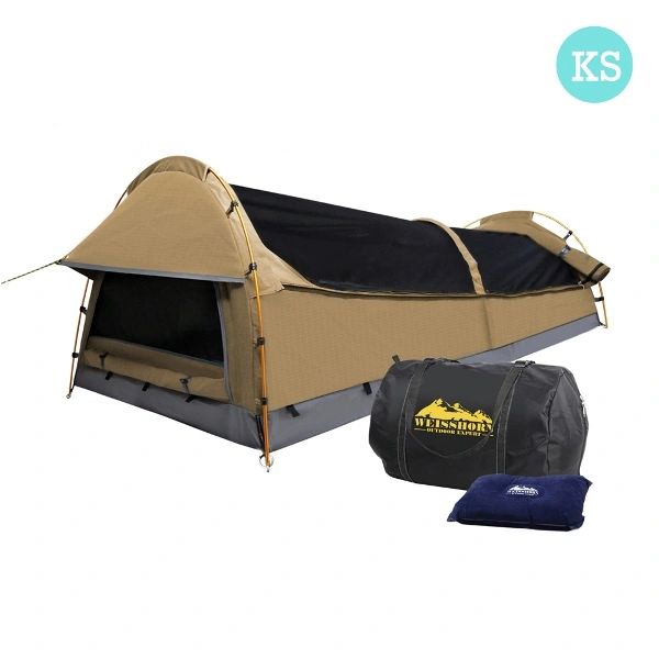 King Single Camping Swag Beige
