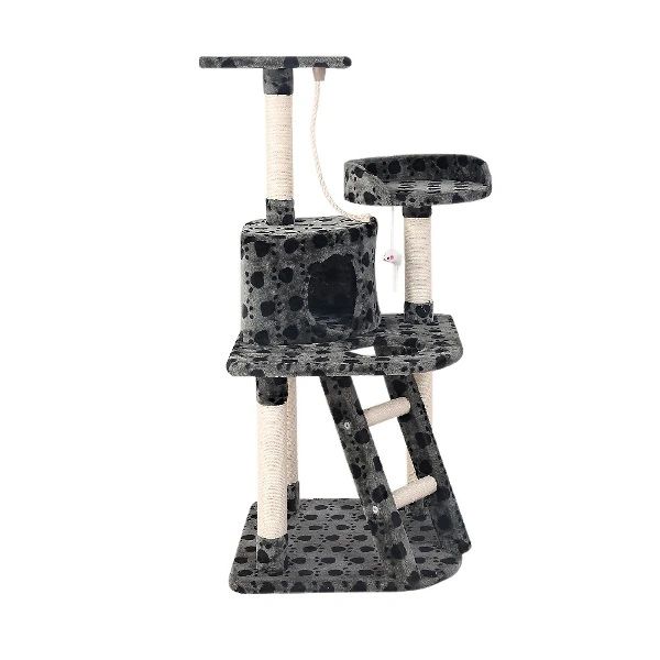 Cat Scratching Poles Post Furniture Tree House Condo Black Grey