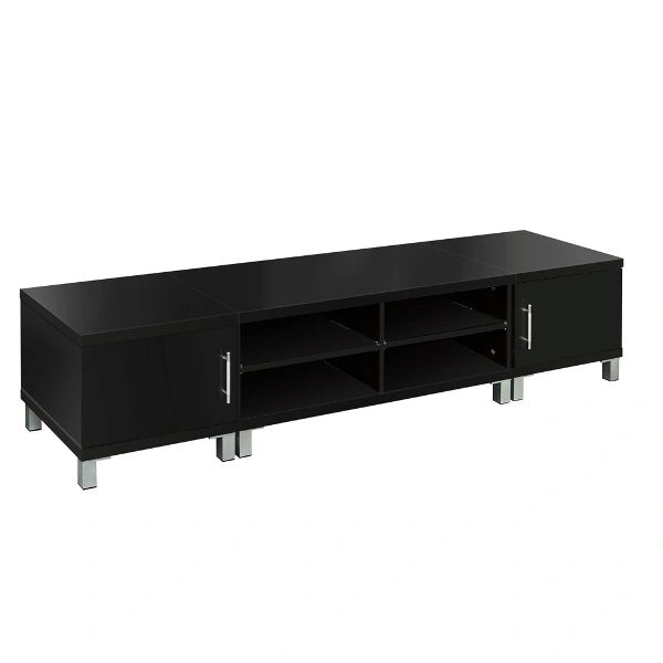 TV Stand Entertainment Unit Lowline Cabinet Drawer Black
