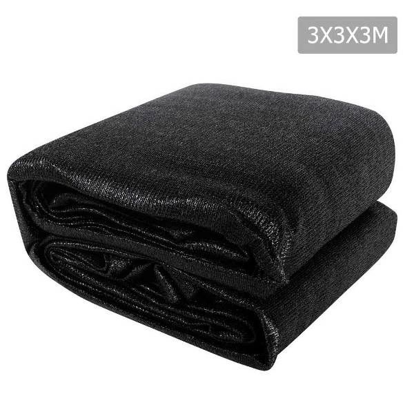 Heavy Duty 280GSM Shade Sail Canopy 3 x 3 x 3 M Black
