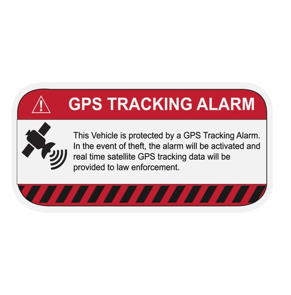 GPS TRACKING ALARM VINYL DECAL Low Priced Decals! Lots of Designs!