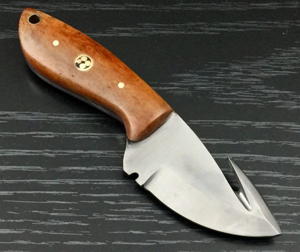 Backwoods Stag Gut Hook Knife - CG Emery