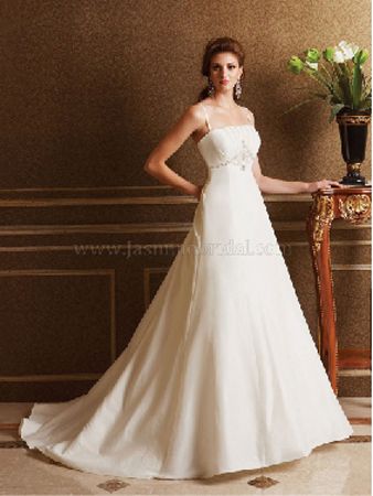 JASMINE F221 WEDDING  DRESS  Ivory taffeta A line CHEAP LOW 