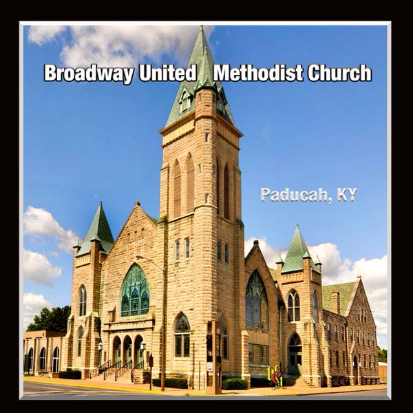 Broadway United Methodist Church Paducah, Kentucky. Set of 4 Historic