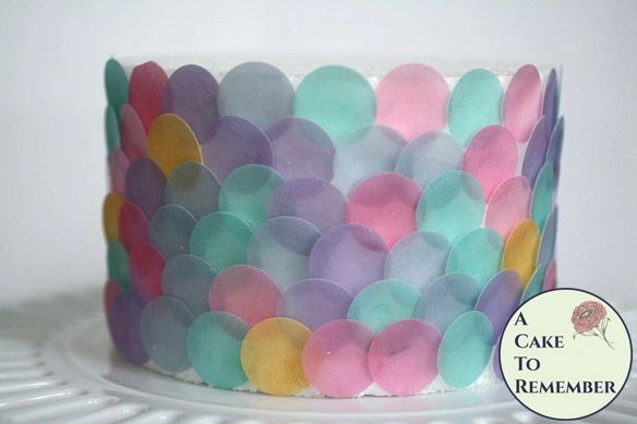 Mermaid Party Cake Decorations 160 1" Edible Wafer Paper