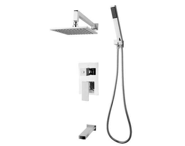 Rubi Quatro Rqt79k01cc Pressure Balanced Shower Kit With 3 Way Di