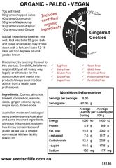 Gingernut cookies Premix