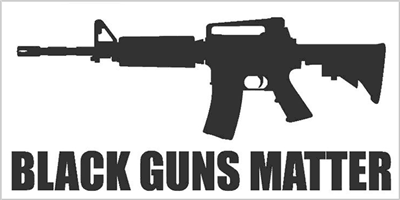 Black Guns Matter Bumper Sticker | DL Grandeurs Confederate & Rebel Goods